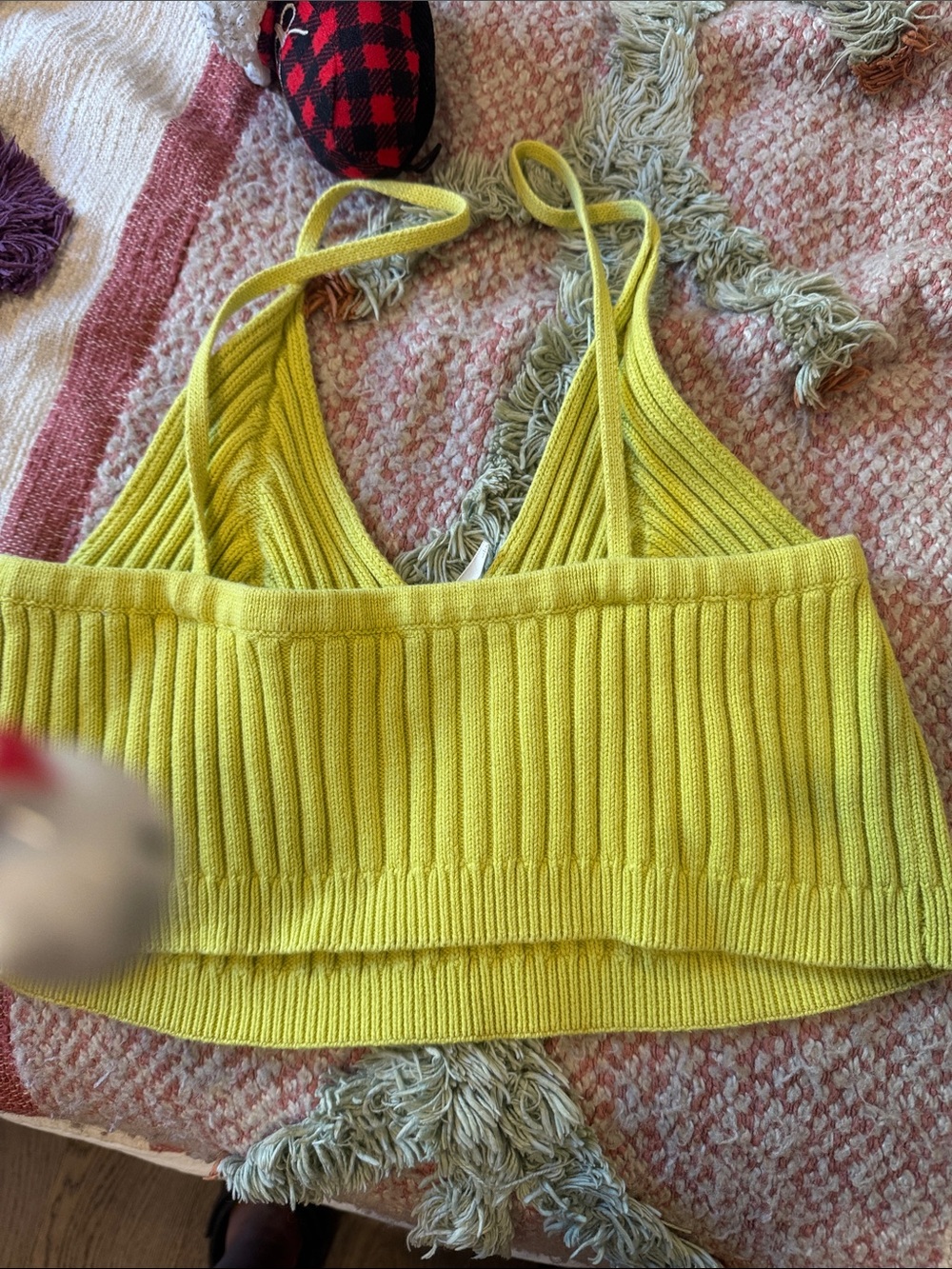 Free people
Lime Green Ribbed Knit Top - Picture 3 of 3